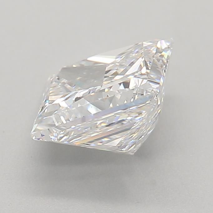 1.0 Carat Princess Lab Diamond with  Cut Diamond in 14KT  view 1
