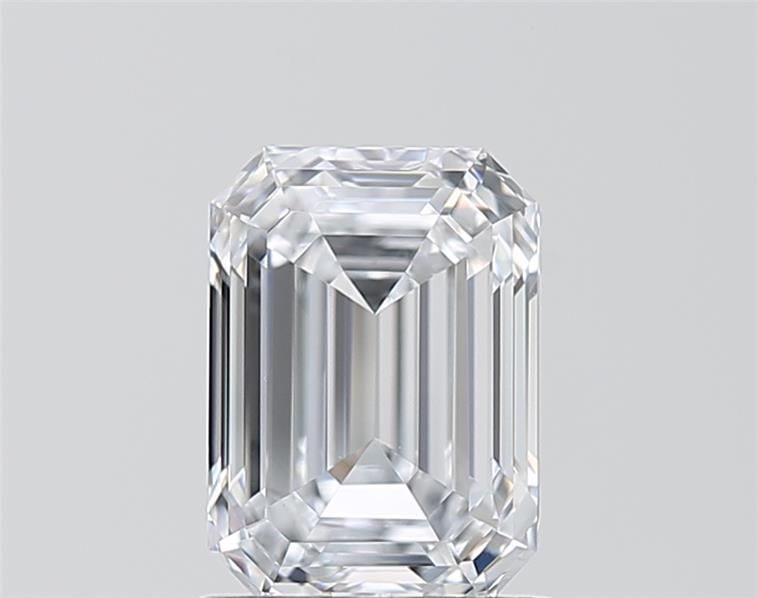 1.45 Carat Emerald lab Diamond with  Cut Diamond in 14KT  view 1
