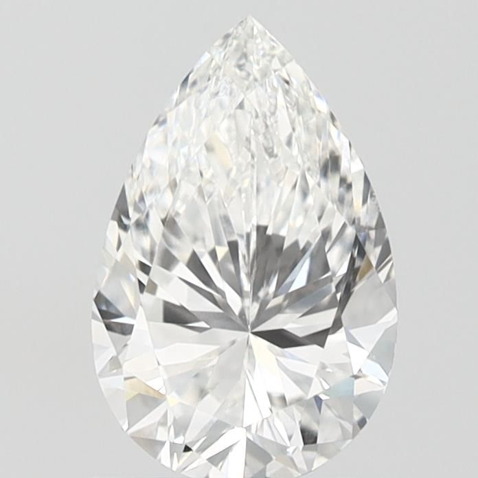 1.12 Carat Pear Lab Diamond with  Cut Diamond in 14KT  view 1
