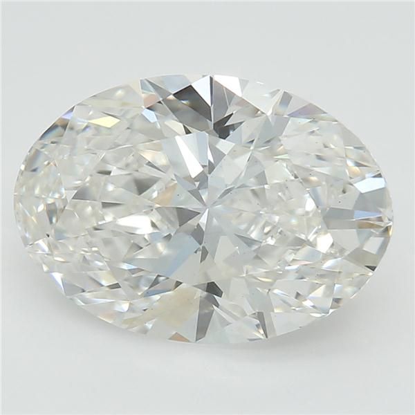 1.81 Carat Oval Lab Diamond with  Cut Diamond in 14KT  view 1
