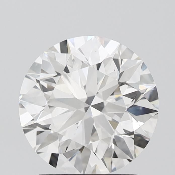 2.12 Carat Round Lab Diamond with  Cut Diamond in 14KT  view 1

