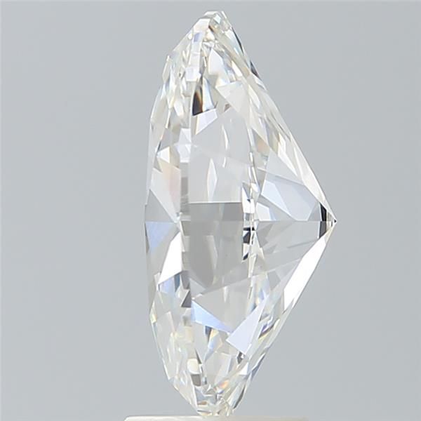 4.75 Carat Oval Lab Diamond with  Cut Diamond in 14KT  view 1
