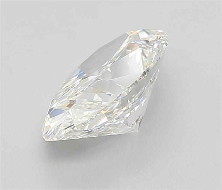 2.54 Carat Oval Lab Diamond with  Cut Diamond in 14KT  view 1
