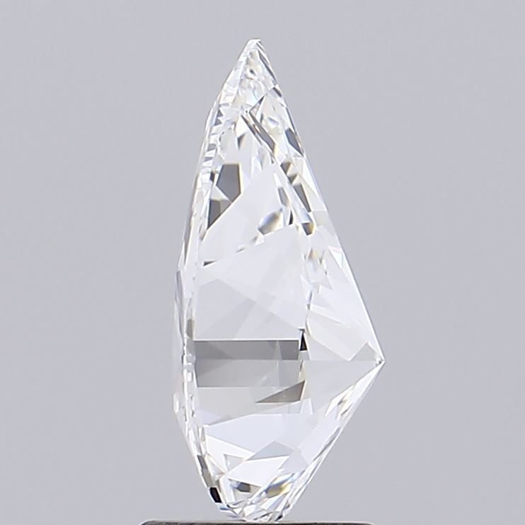 2.51 Carat Pear Lab Diamond with  Cut Diamond in 14KT  view 1
