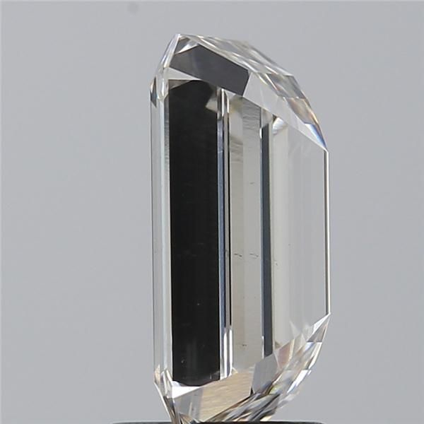 2.5 Carat Emerald Lab Diamond with  Cut Diamond in 14KT  view 1
