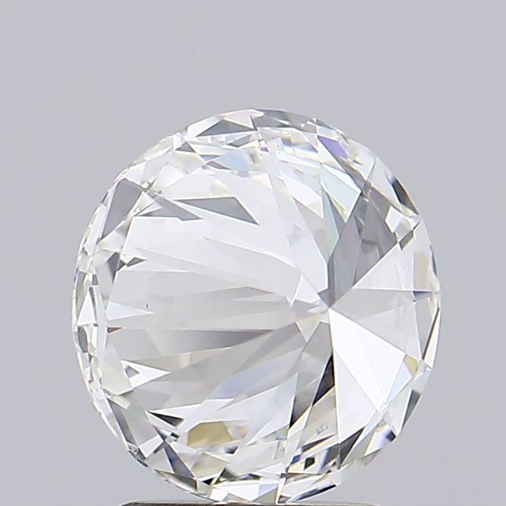 2.51 Carat Round Lab Diamond with  Cut Diamond in 14KT  view 1
