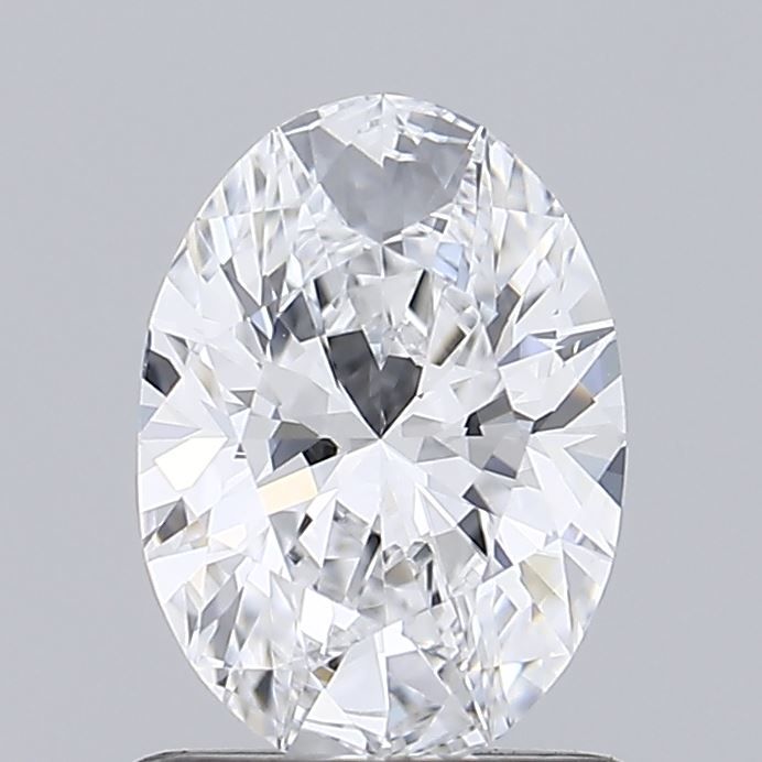 1.05 Carat Oval Lab Diamond with  Cut Diamond in 14KT  view 1
