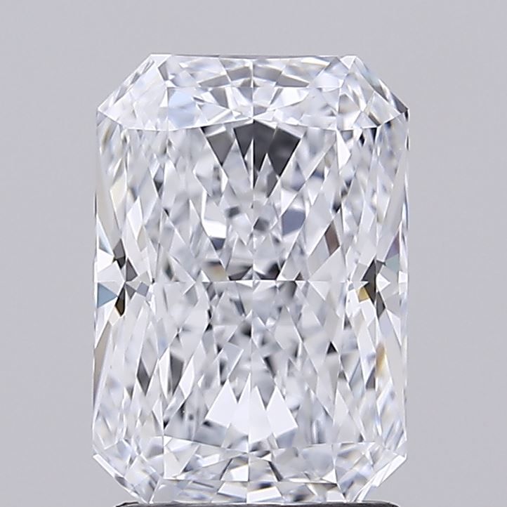 2.05 Carat Radiant Lab Diamond with  Cut Diamond in 14KT  view 1
