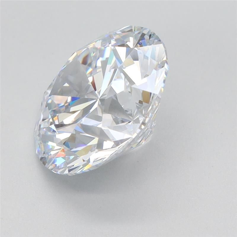3.01 Carat Round Lab Diamond with  Cut Diamond in 14KT  view 1
