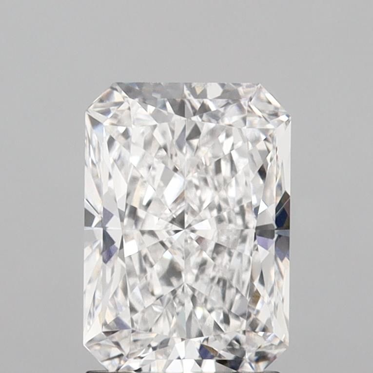 2.01 Carat Radiant Lab Diamond with  Cut Diamond in 14KT  view 1
