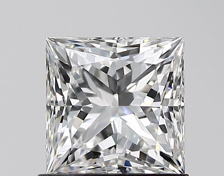 0.95 Carat Princess Lab Diamond with  Cut Diamond in 14KT  view 1
