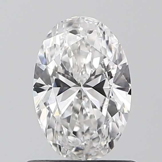 0.7 Carat Oval Lab Diamond with  Cut Diamond in 14KT  view 1
