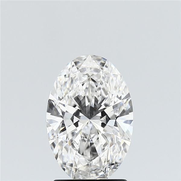 1.55 Carat Oval Lab Diamond with  Cut Diamond in 14KT  view 1

