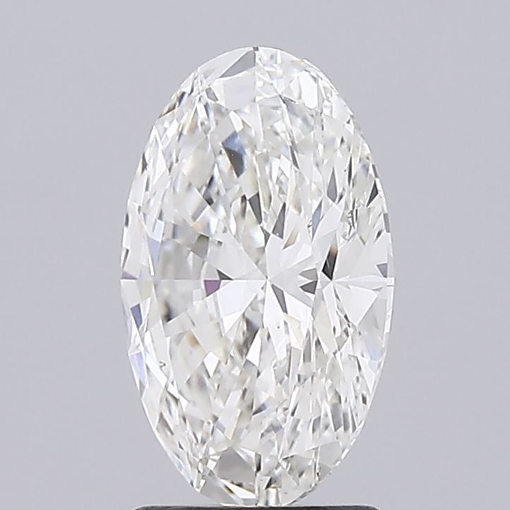 2.13 Carat Oval Lab Diamond with  Cut Diamond in 14KT  view 1
