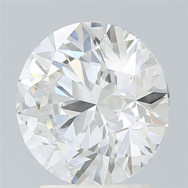 2.64 Carat Round Lab Diamond with  Cut Diamond in 14KT  view 1
