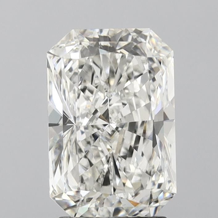 2.71 Carat Radiant Lab Diamond with  Cut Diamond in 14KT  view 1
