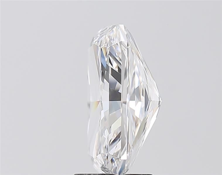 4.35 Carat Radiant Lab Diamond with  Cut Diamond in 14KT  view 1
