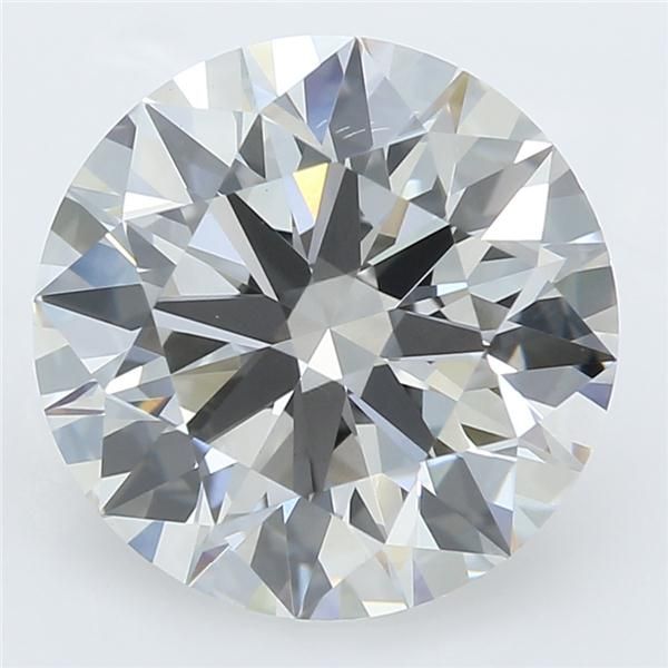 2.59 Carat Round Lab Diamond with  Cut Diamond in 14KT  view 1

