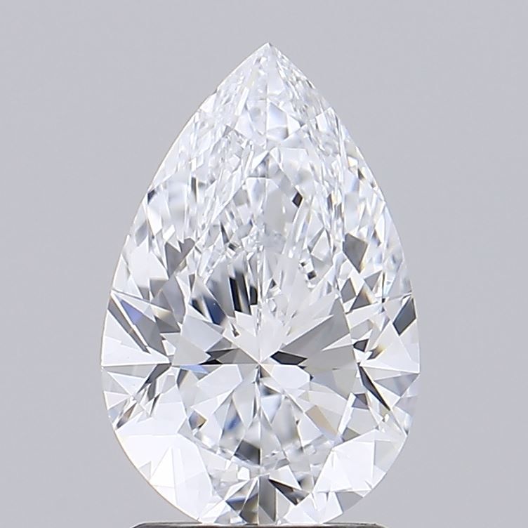 1.6 Carat Pear Lab Diamond with  Cut Diamond in 14KT  view 1
