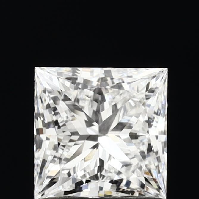 1.07 Carat Princess Lab Diamond with  Cut Diamond in 14KT  view 1
