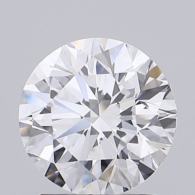 1.5 Carat Round Lab Diamond with  Cut Diamond in 14KT  view 1
