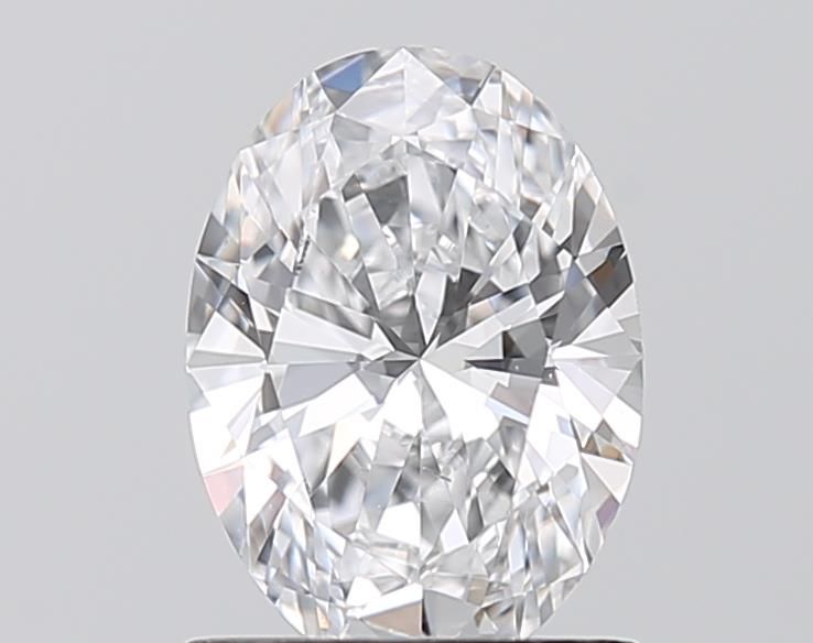 1.08 Carat Oval Lab Diamond with  Cut Diamond in 14KT  view 1
