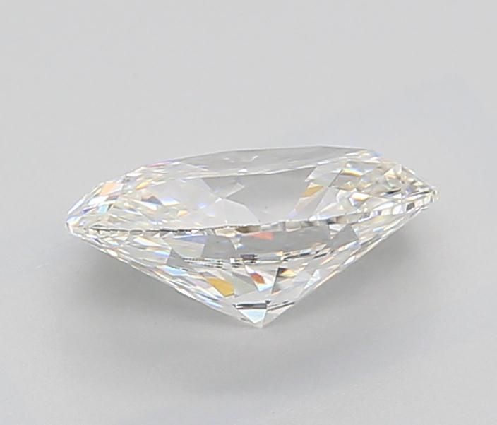 1.53 Carat Oval Lab Diamond with  Cut Diamond in 14KT  view 1
