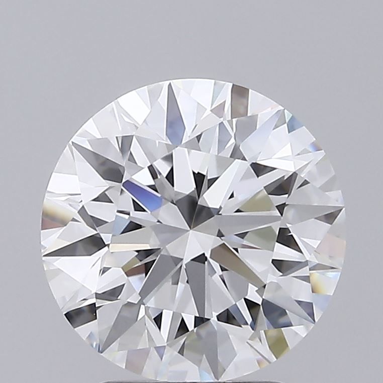 3.0 Carat Round Lab Diamond with  Cut Diamond in 14KT  view 1
