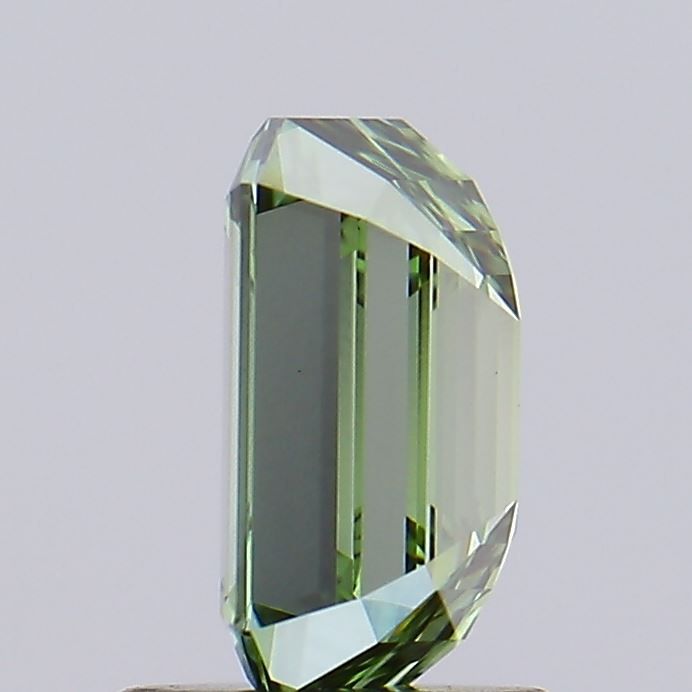 1.06 Carat Emerald Lab Diamond with  Cut Diamond in 14KT  view 1
