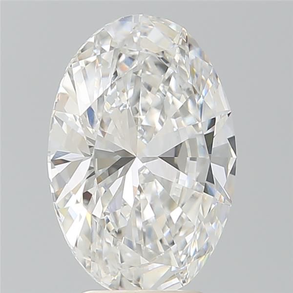 4.22 Carat Oval Lab Diamond with  Cut Diamond in 14KT  view 1
