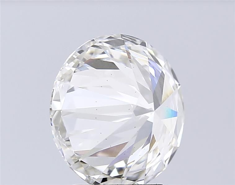 4.53 Carat Round Lab Diamond with  Cut Diamond in 14KT  view 1
