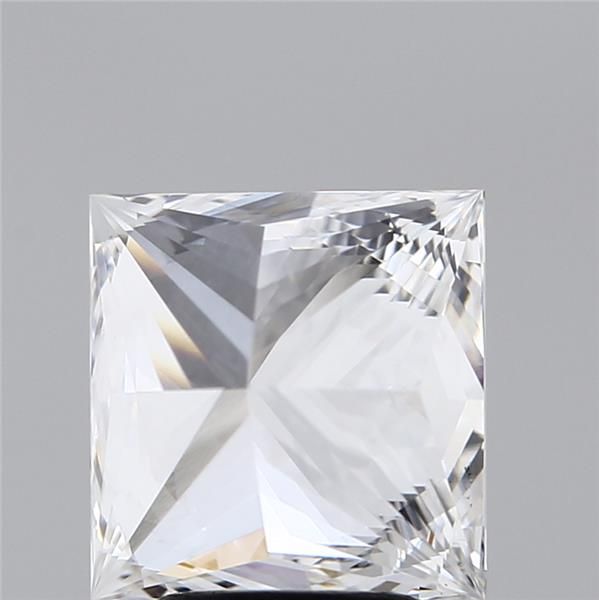 4.0 Carat Princess Lab Diamond with  Cut Diamond in 14KT  view 1
