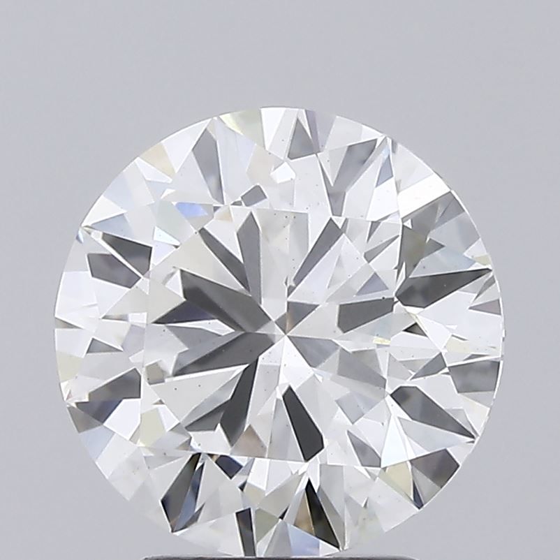 2.8 Carat Round Lab Diamond with  Cut Diamond in 14KT  view 1
