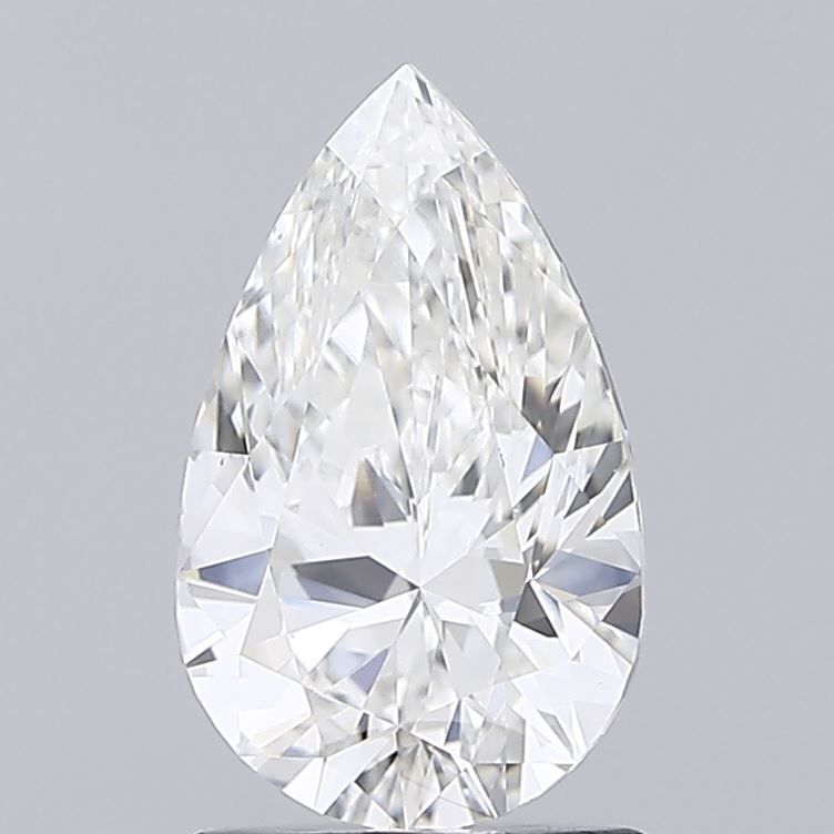 1.48 Carat Pear Lab Diamond with  Cut Diamond in 14KT  view 1
