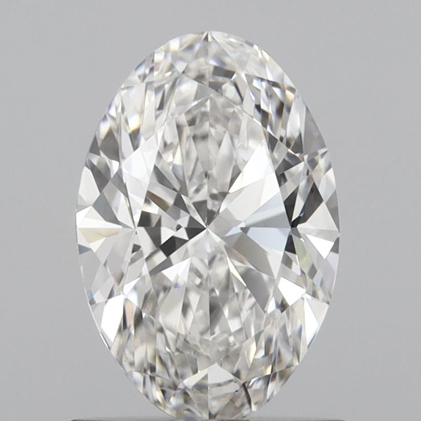 1.05 Carat Oval Lab Diamond with  Cut Diamond in 14KT  view 1
