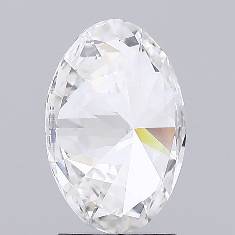 2.0 Carat Oval Lab Diamond with  Cut Diamond in 14KT  view 1
