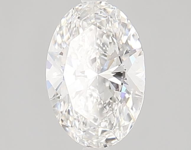 1.01 Carat Oval Lab Diamond with  Cut Diamond in 14KT  view 1
