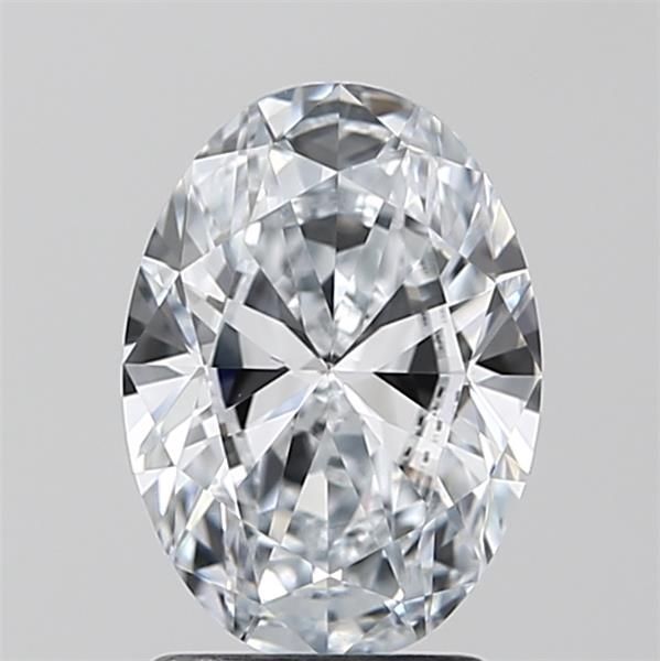 2.0 Carat Oval Lab Diamond with  Cut Diamond in 14KT  view 1

