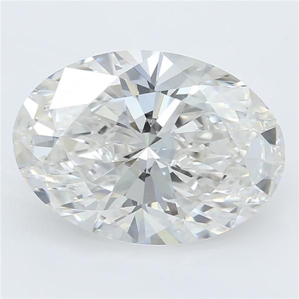 2.22 Carat Oval Lab Diamond with  Cut Diamond in 14KT  view 1
