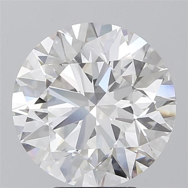 4.61 Carat Round Lab Diamond with  Cut Diamond in 14KT  view 1
