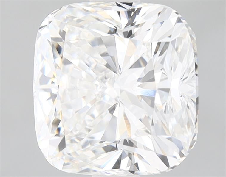 2.32 Carat Cushion Lab Diamond with  Cut Diamond in 14KT  view 1
