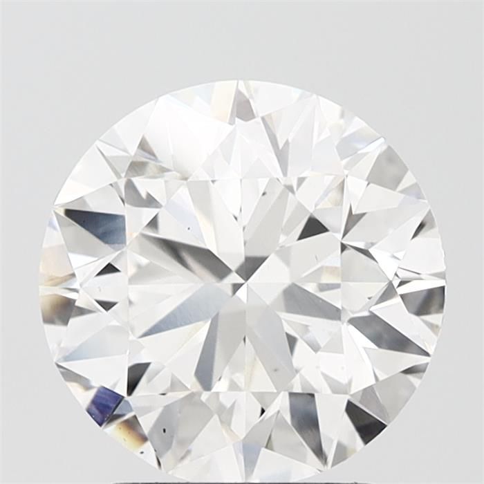 2.93 Carat Round Lab Diamond with  Cut Diamond in 14KT  view 1
