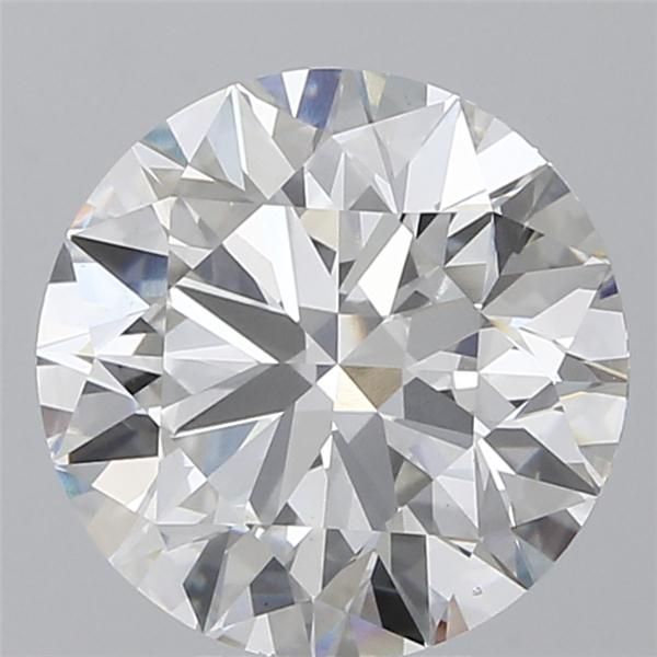 5.02 Carat Round Lab Diamond with  Cut Diamond in 14KT  view 1
