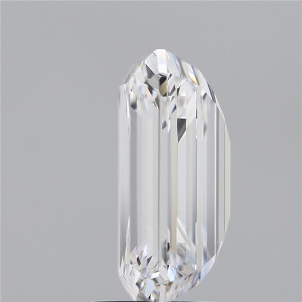 5.65 Carat Emerald Lab Diamond with  Cut Diamond in 14KT  view 1
