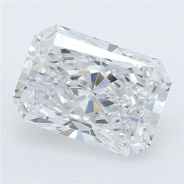 1.69 Carat Radiant Lab Diamond with  Cut Diamond in 14KT  view 1
