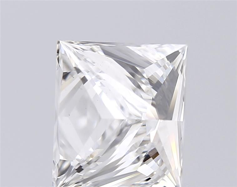 1.07 Carat Princess Lab Diamond with  Cut Diamond in 14KT  view 1
