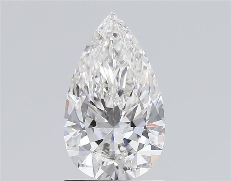 1.23 Carat Pear Lab Diamond with  Cut Diamond in 14KT  view 1
