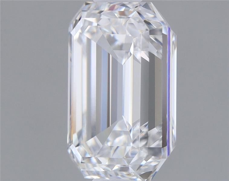 1.18 Carat Emerald Lab Diamond with  Cut Diamond in 14KT  view 1

