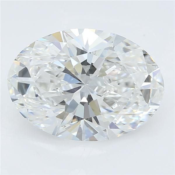 1.63 Carat Oval Lab Diamond with  Cut Diamond in 14KT  view 1
