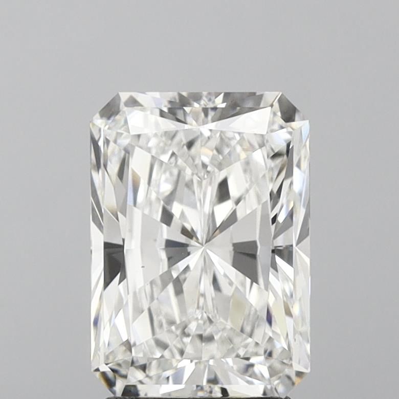 2.9 Carat Radiant Lab Diamond with  Cut Diamond in 14KT  view 1
